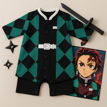 AMA™ Little Tanjiro Kids Romper
