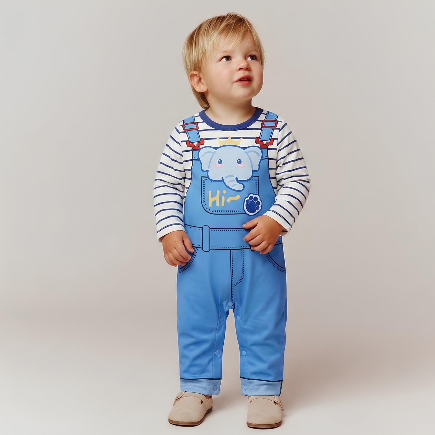 AMA™ Little Сute Elephant Kids Onesie