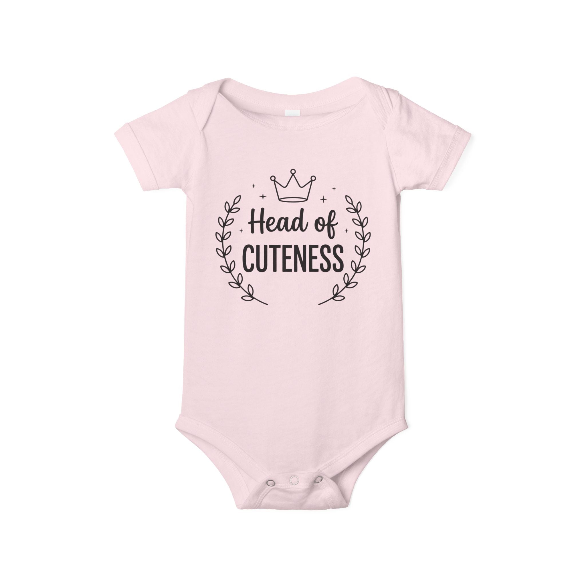 AMA™ "Head of Cuteness" – Funny Baby Bodysuit