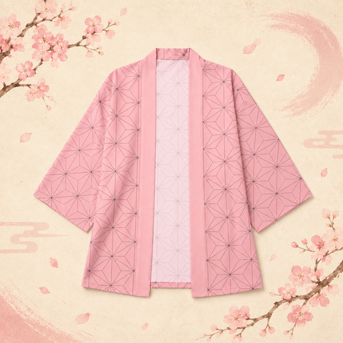 AMA™ Nezuko Pink Haori Cosplay
