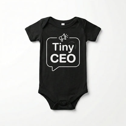 AMA™ "Tiny CEO" – Funny Baby Bodysuit