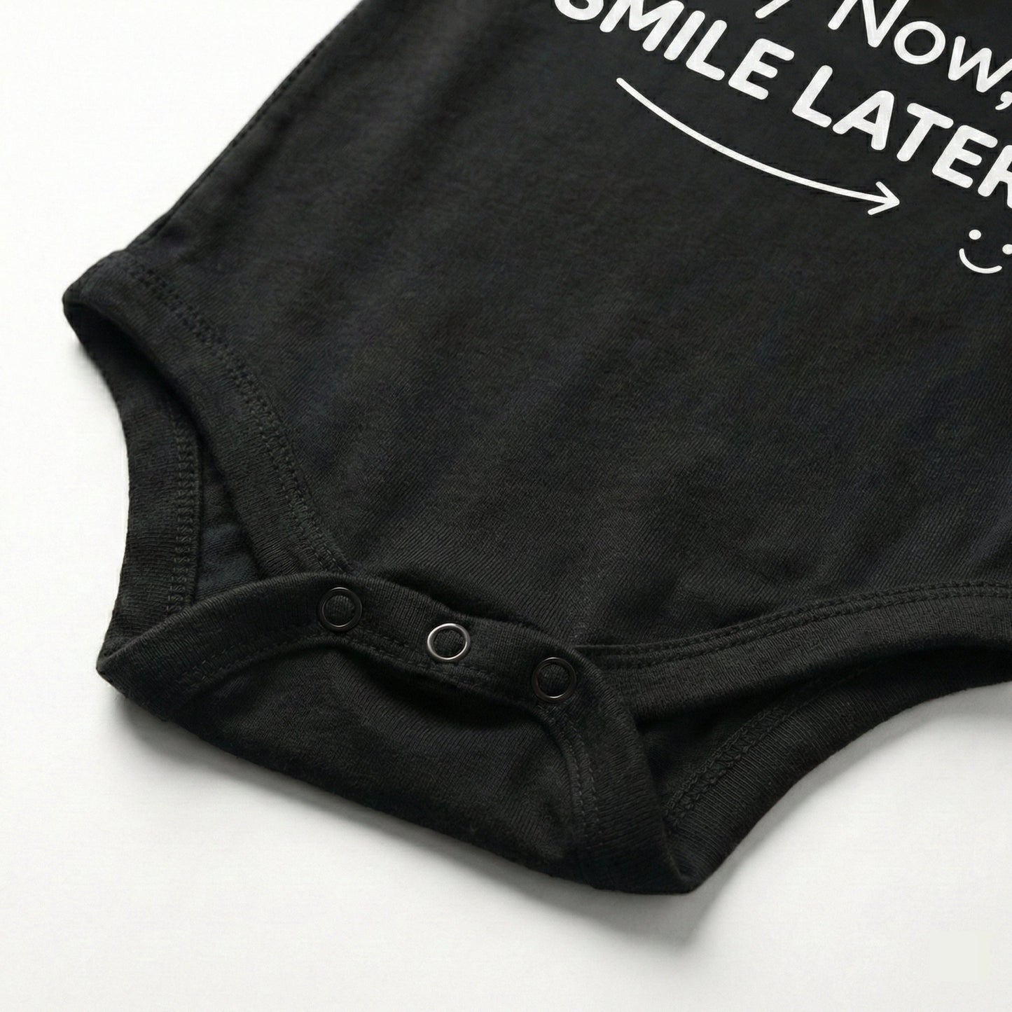 AMA™ "Cry Now, Smile Later" – Funny Baby Bodysuit