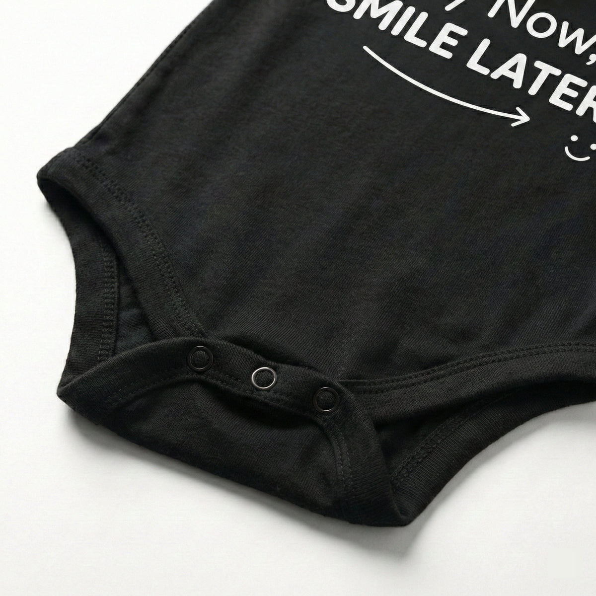 AMA™ "Cry Now, Smile Later" – Funny Baby Bodysuit