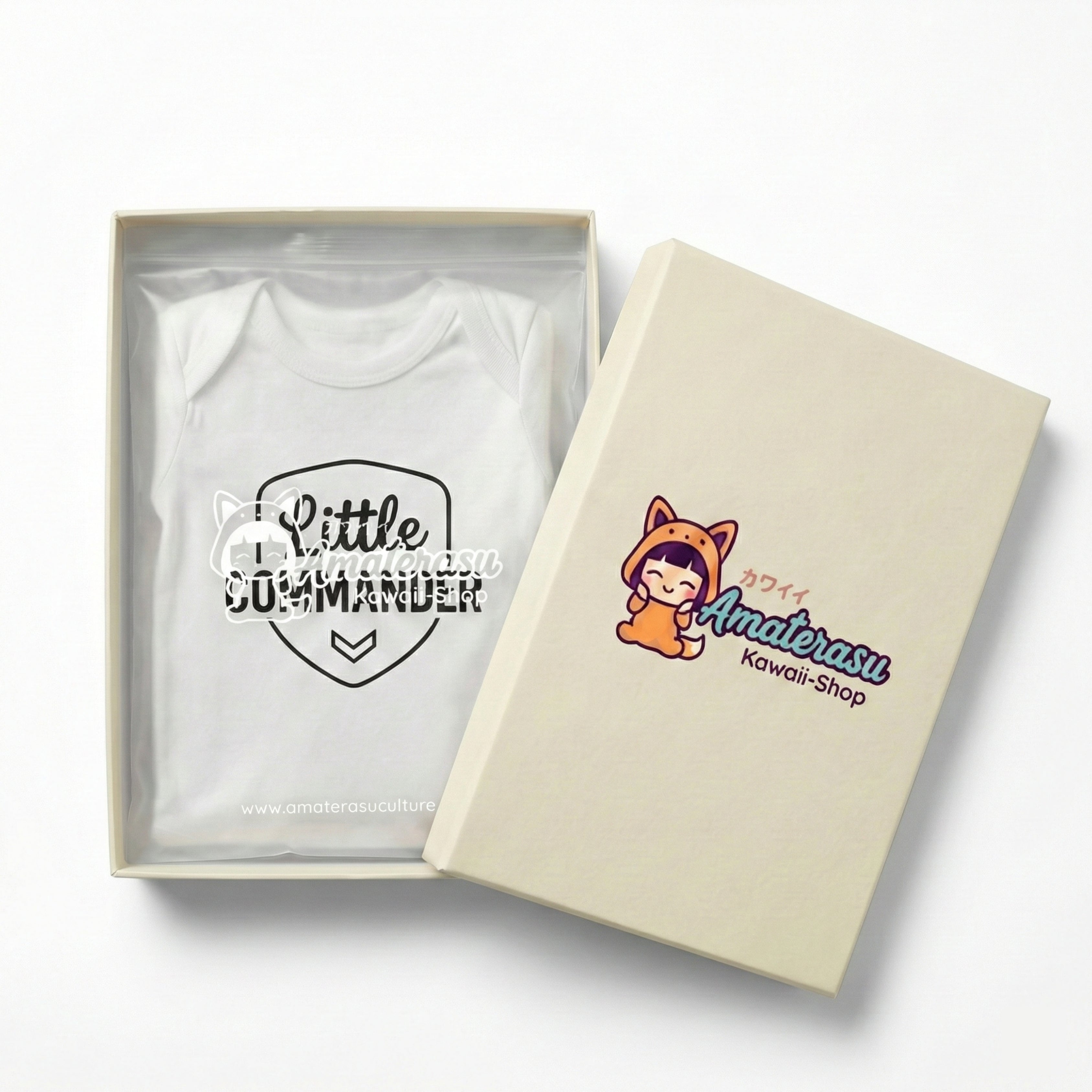AMA™ "Little Commander" – Funny Baby Bodysuit