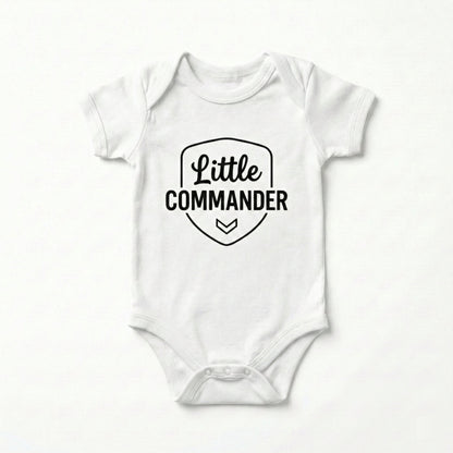 AMA™ "Little Commander" – Funny Baby Bodysuit