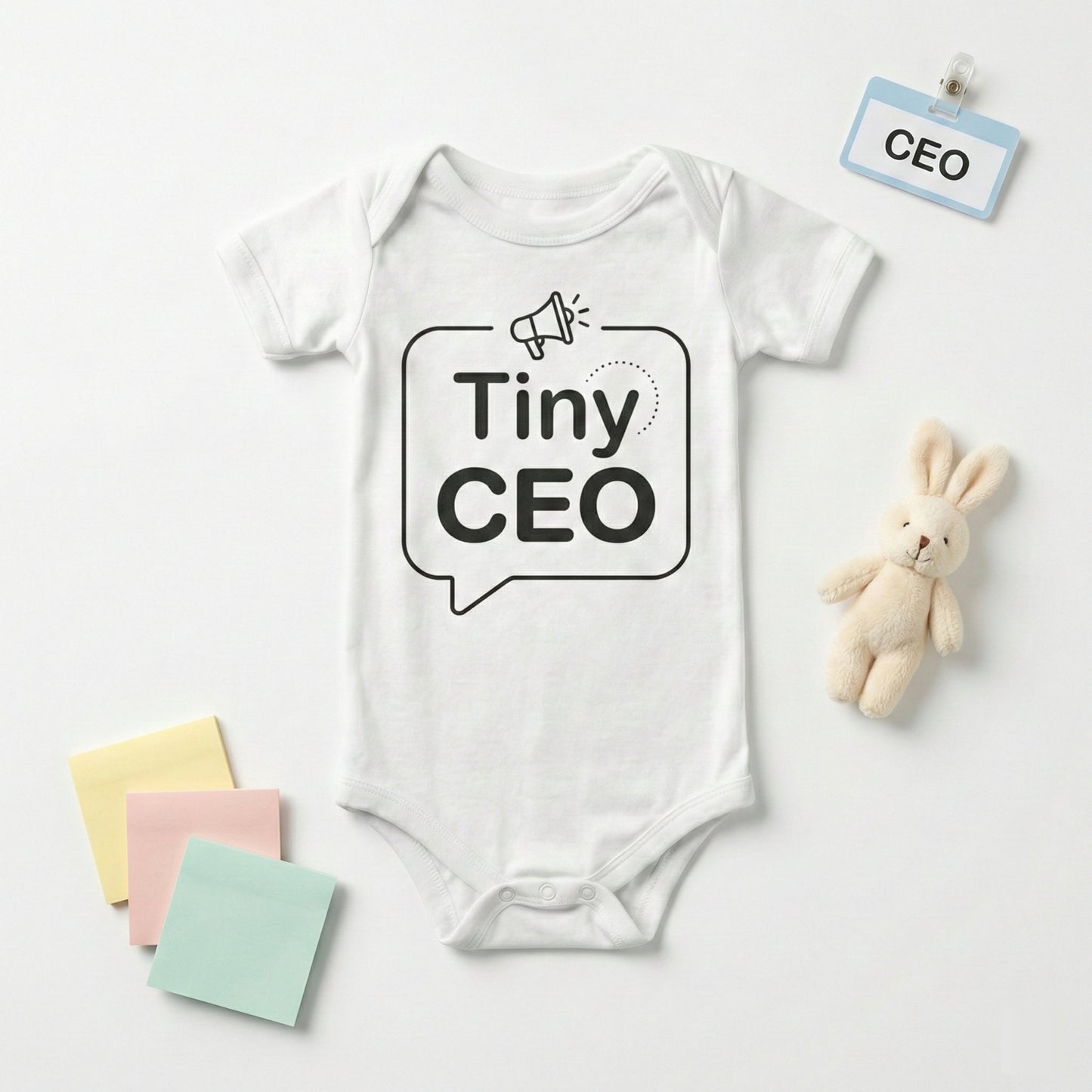AMA™ "Tiny CEO" – Funny Baby Bodysuit