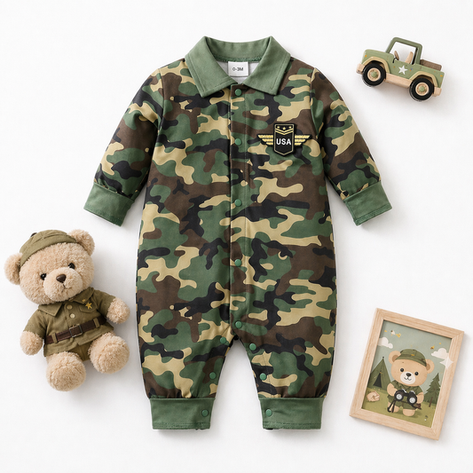 AMA™ Little Soldier Kids Onesie