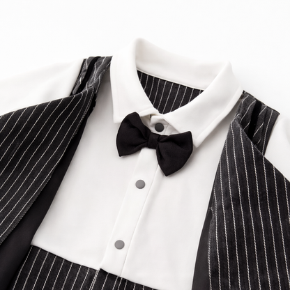 AMA™ Little Pinstripe Gentleman Kids Romper