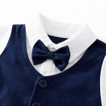 AMA™ Little Plaid Gentleman Kids Romper