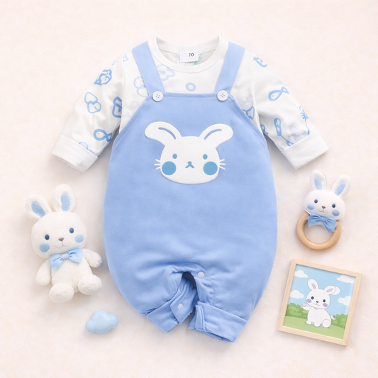 AMA™ Little Blue Bunny Kids Onesie
