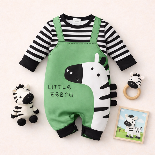 AMA™ Little Safari Zebra Kids Onesie