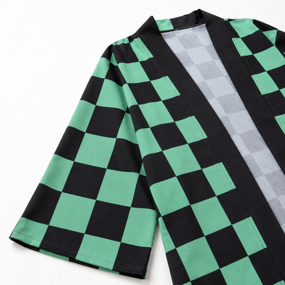 AMA™ Tanjiro Checkered Haori Cosplay