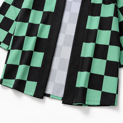 AMA™ Tanjiro Checkered Haori Cosplay