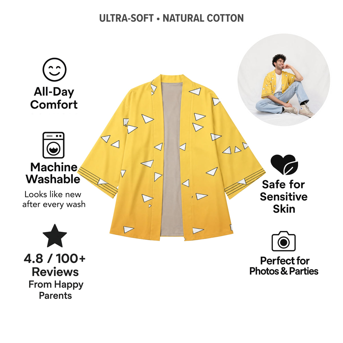 AMA™ Zenitsu Thunder Haori Cosplay