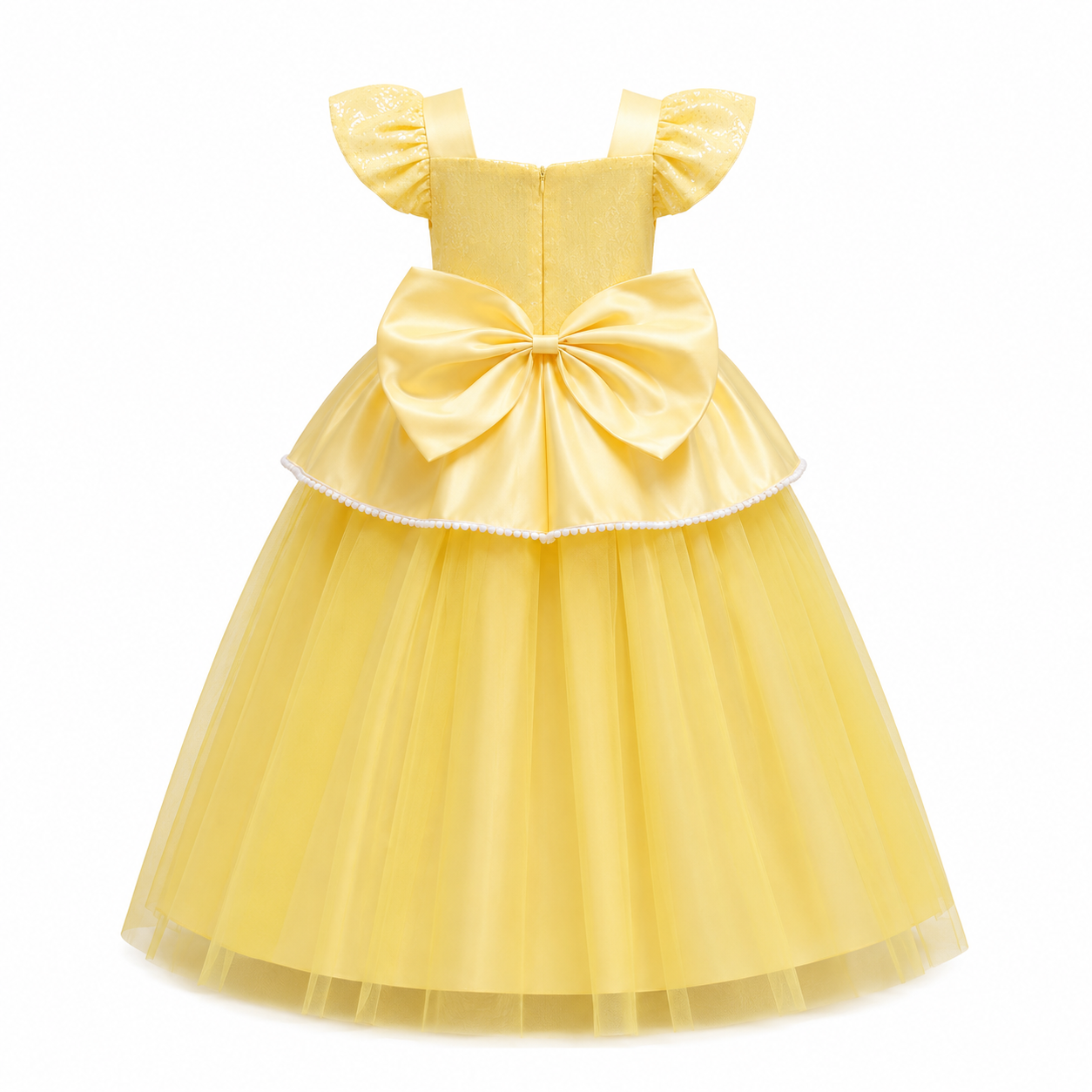 AMA™ Little Golden Rose Princess Kids Dress