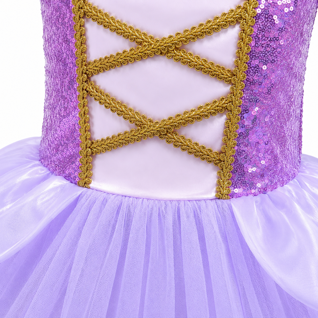 AMA™ Little Royal Lavender Princess Kids Dress