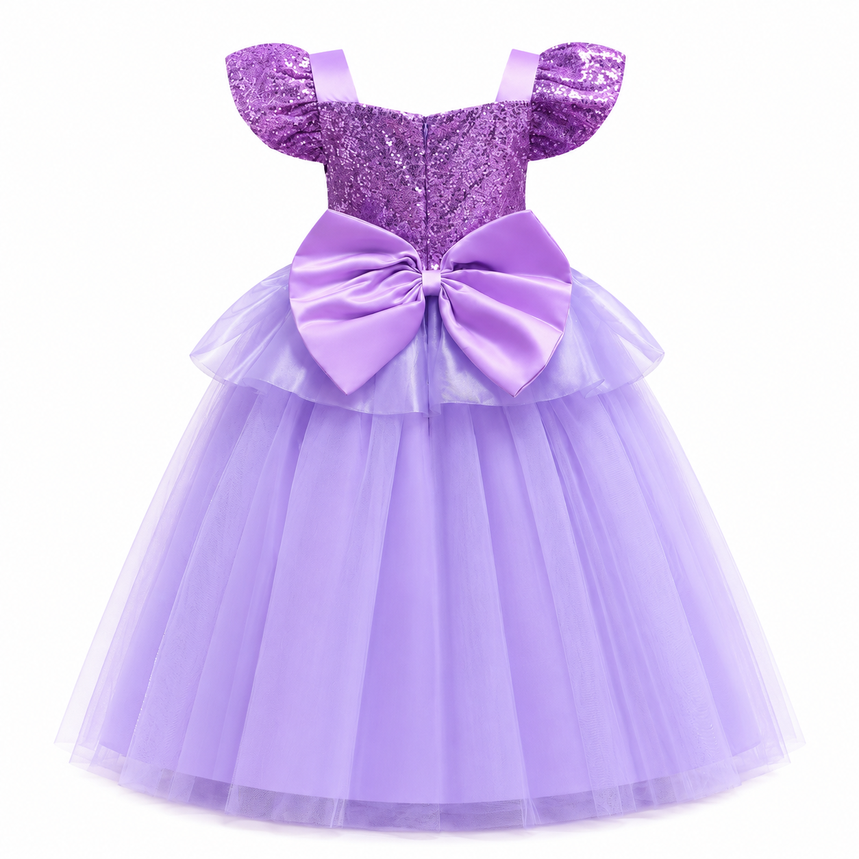 AMA™ Little Royal Lavender Princess Kids Dress