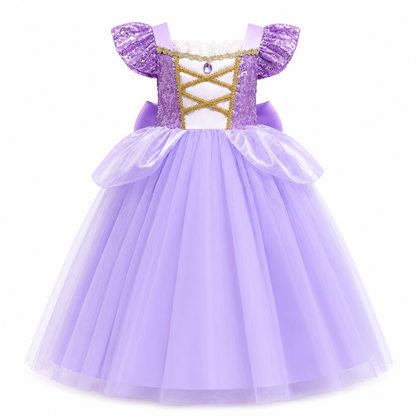 AMA™ Little Royal Lavender Princess Kids Dress