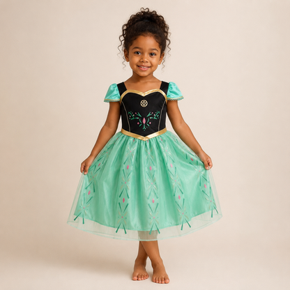 AMA™ Little Emerald Princess Kids Dress