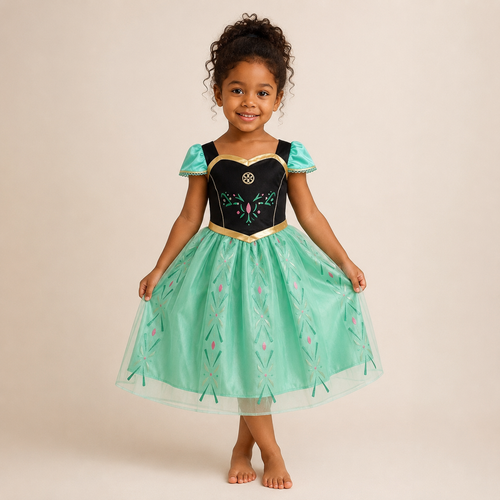 AMA™ Little Emerald Princess Kids Dress