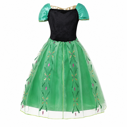AMA™ Little Emerald Princess Kids Dress