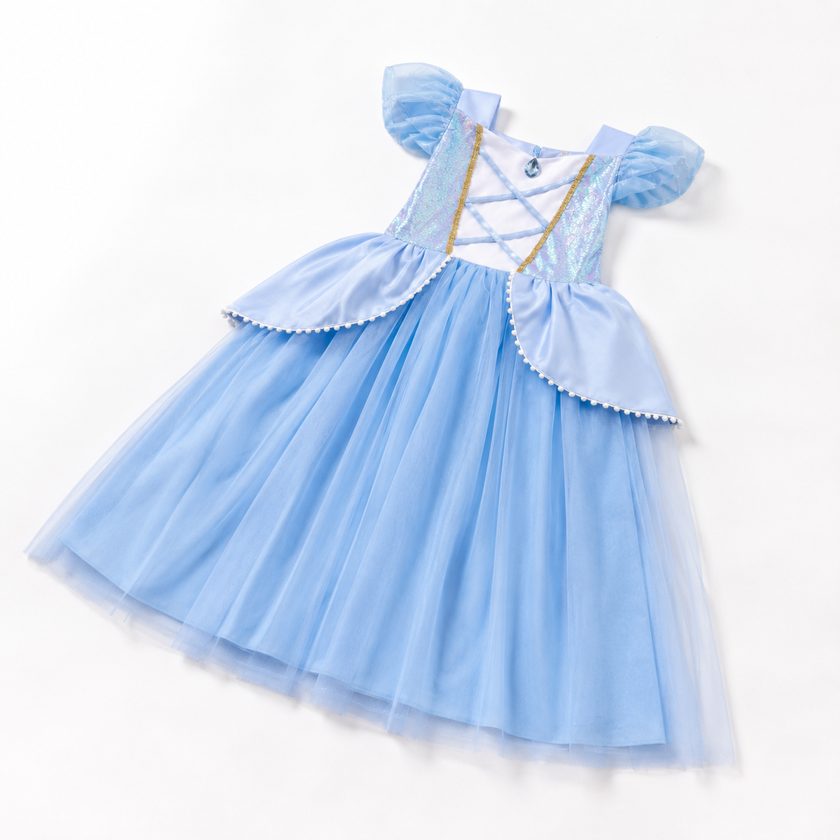 AMA™ Little Blue Princess Kids Dress