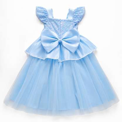 AMA™ Little Blue Princess Kids Dress