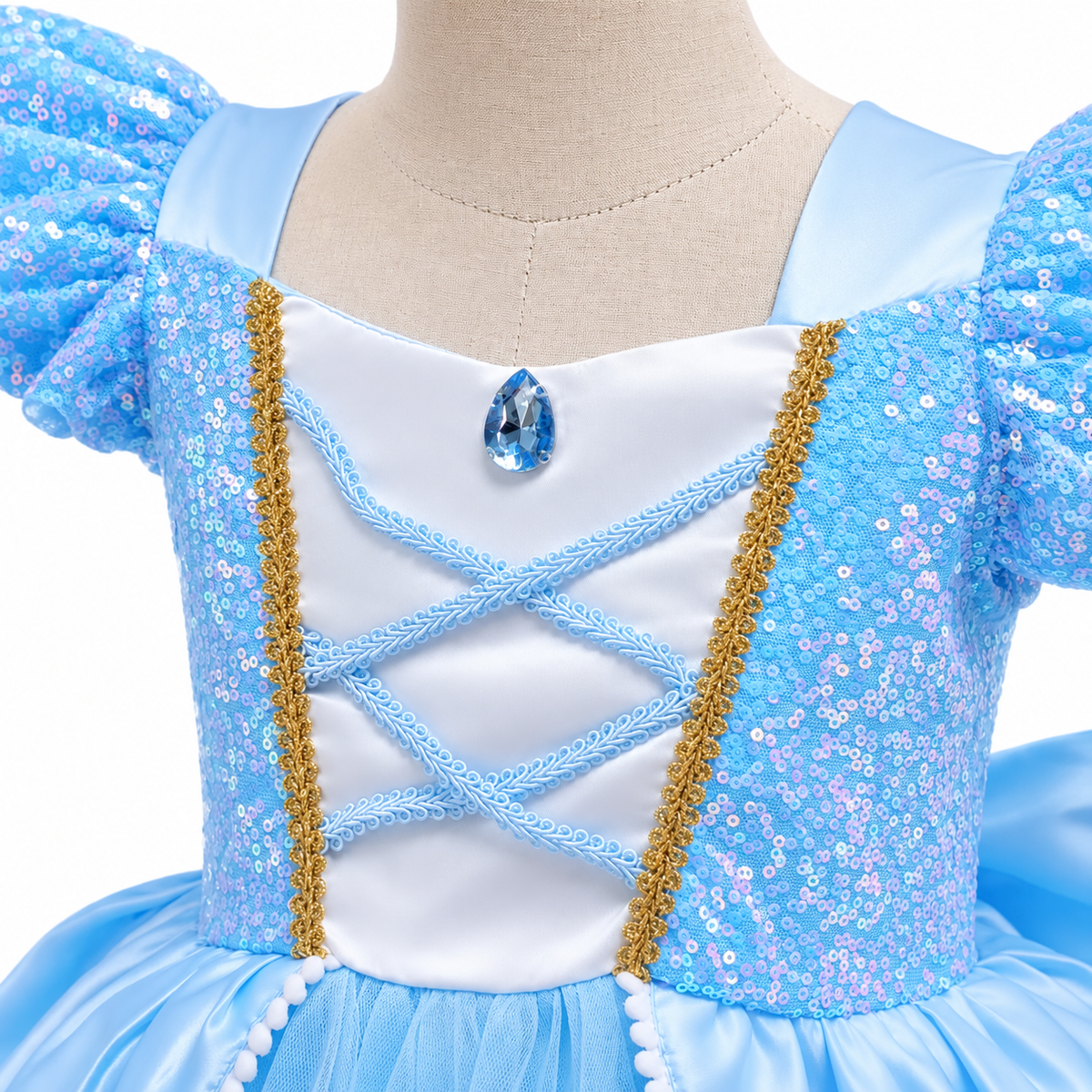 AMA™ Little Blue Princess Kids Dress
