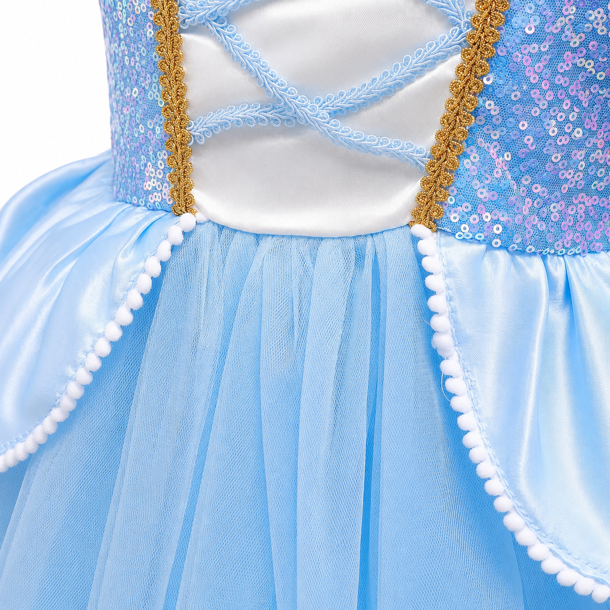 AMA™ Little Blue Princess Kids Dress