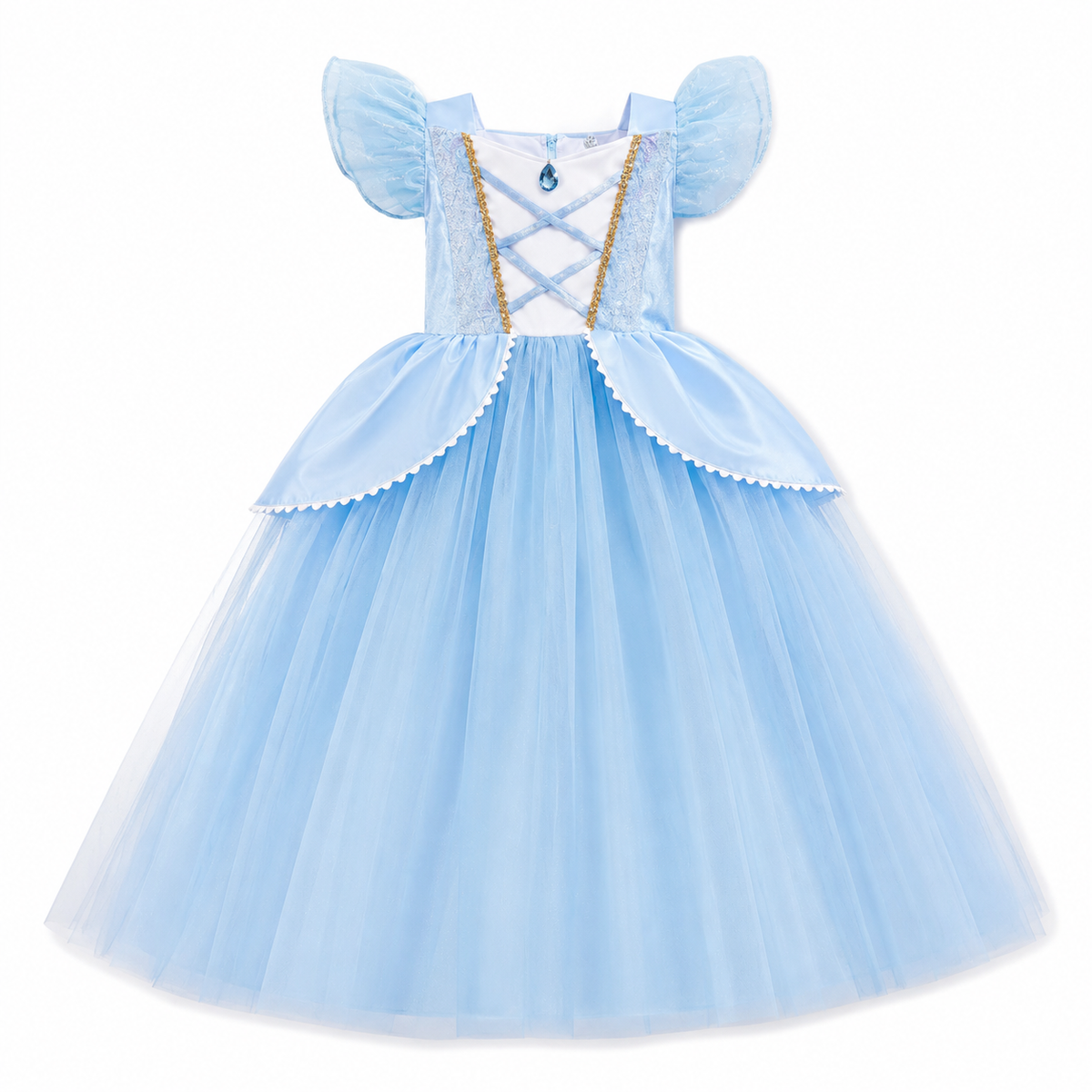 AMA™ Little Blue Princess Kids Dress