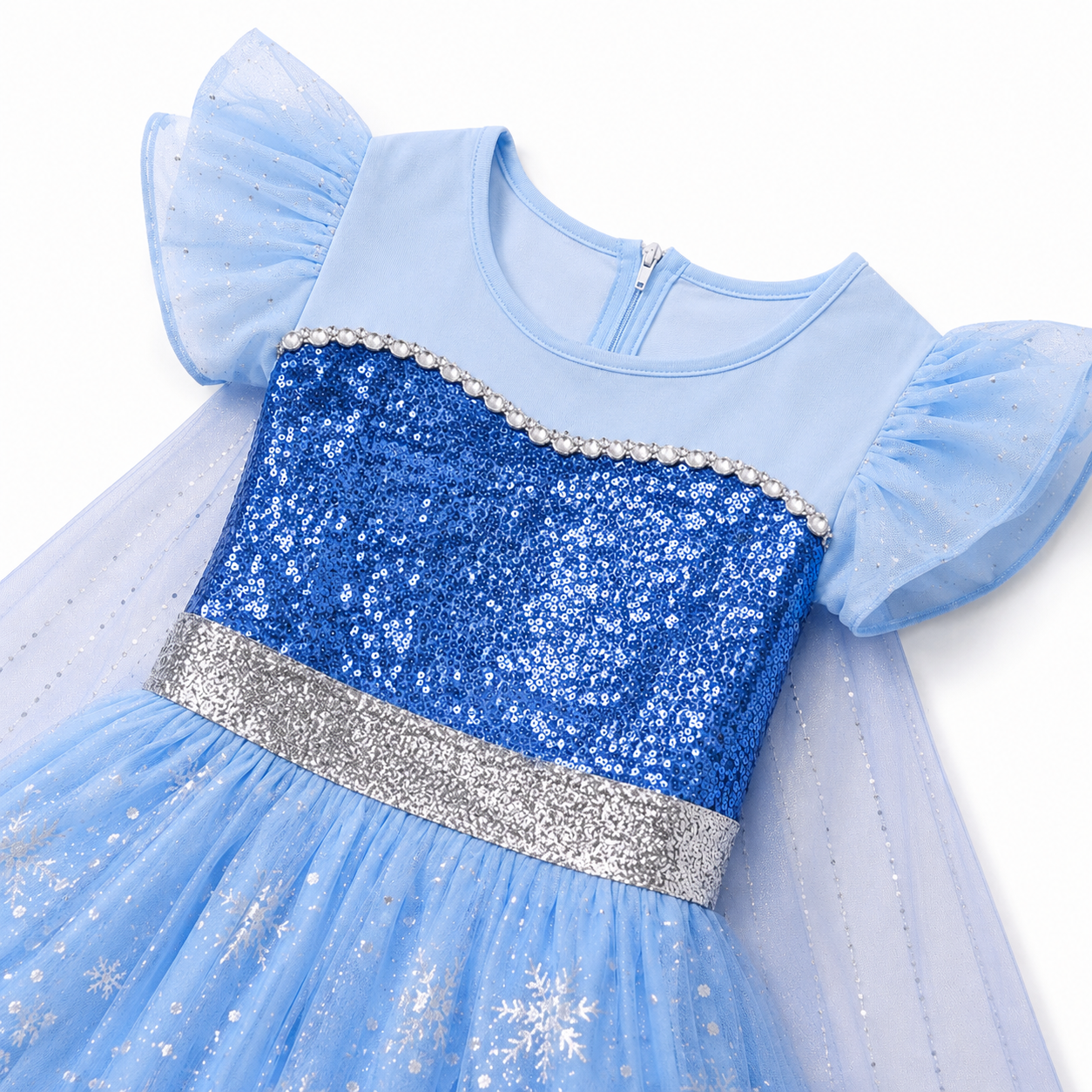 AMA™ Little Midnight Snow Princess Kids Dress