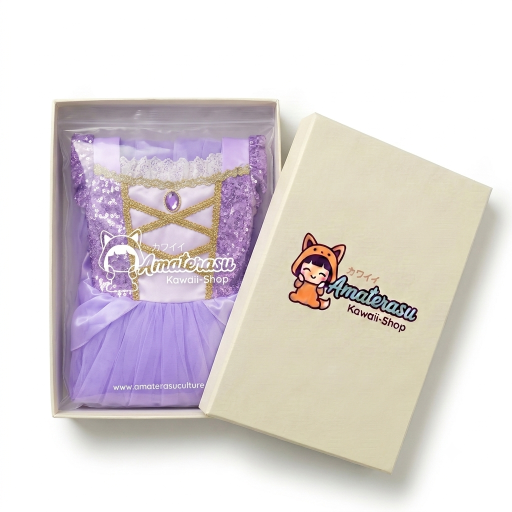 AMA™ Little Royal Lavender Princess Kids Dress