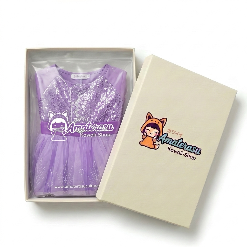 AMA™ Little Lavender Princess Kids Dress