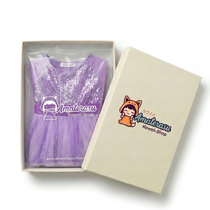 AMA™ Little Lavender Princess Kids Dress