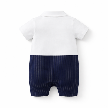 AMA™ Little Gentleman Bowtie Kids Romper