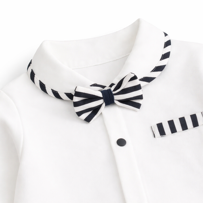 AMA™ Little Stripe Gentleman Kids Romper