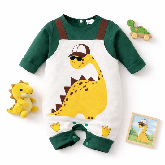 AMA™ Little Dino Explorer Kids Onesie