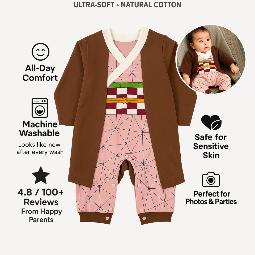 AMA™ Little Nezuko Kids Romper