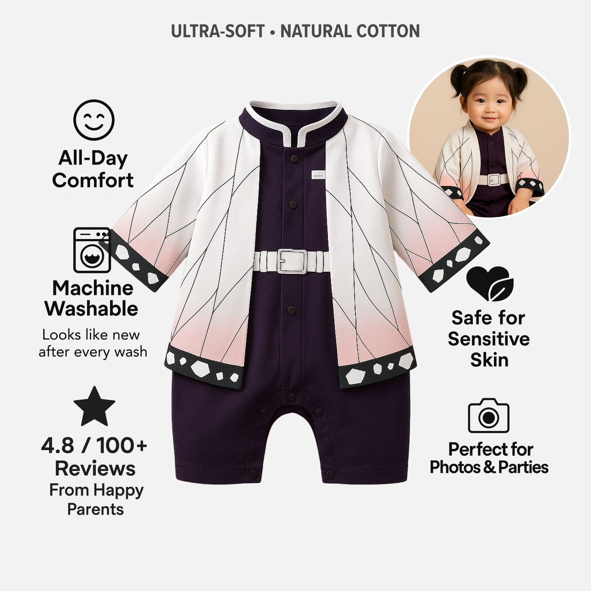 AMA™ Little Shinobu Kids Romper