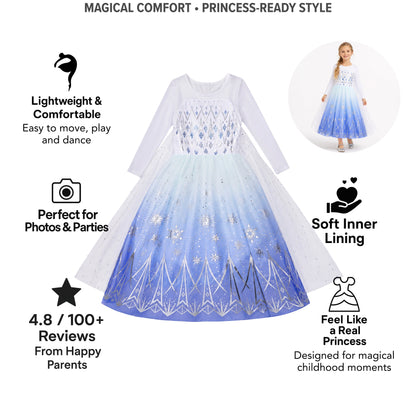 AMA™ Little Ice Princess Kids Dress