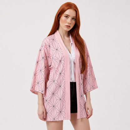 AMA™ Nezuko Pink Haori Cosplay