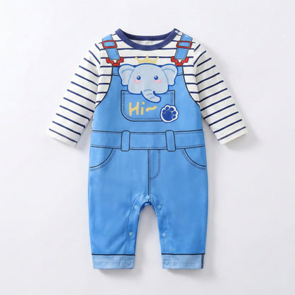 AMA™ Little Сute Elephant Kids Onesie