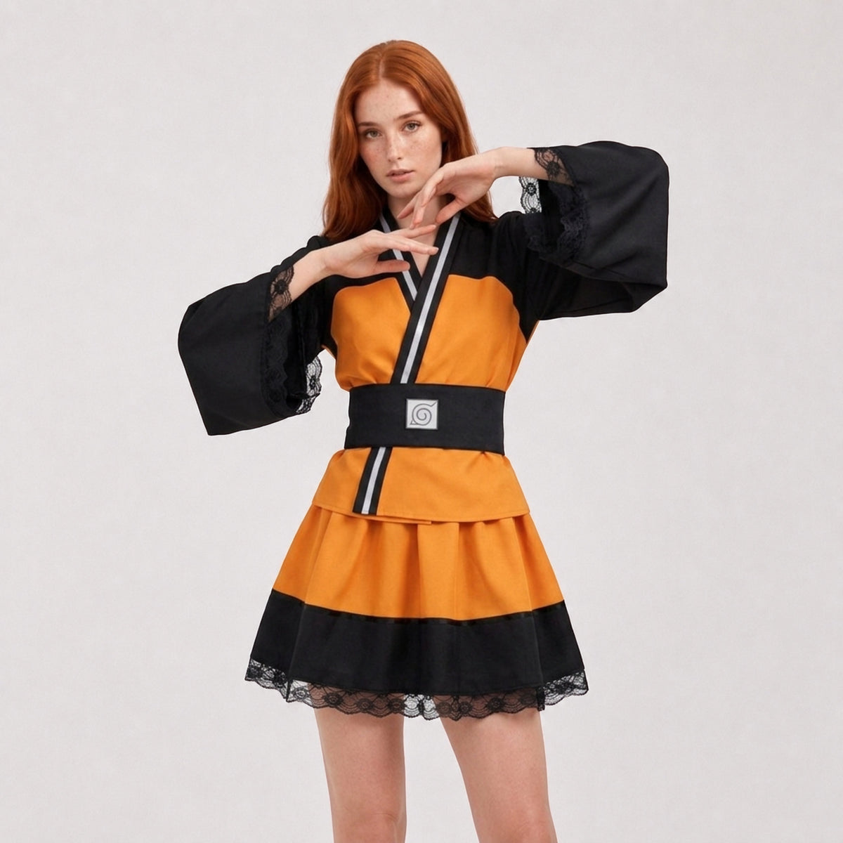AMA™ Naruto Girl Cosplay Dress Set