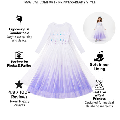 AMA™ Little Frost Queen Kids Dress