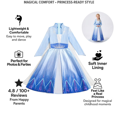 AMA™ Little Ice Empress Kids Dress