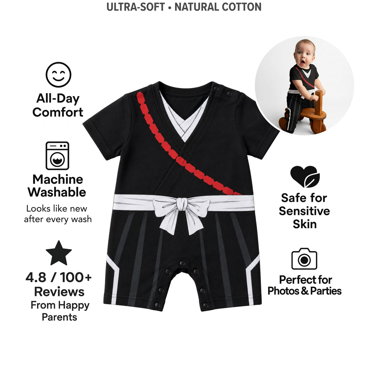 AMA™ Little Ichigo Kids Romper