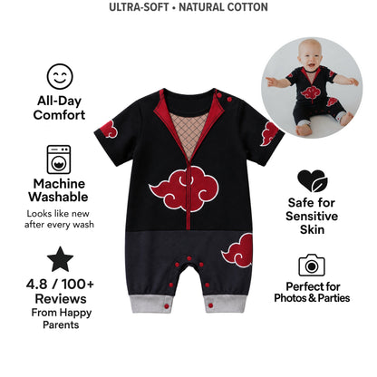 AMA™ Little Itachi Uchiha Kids Romper