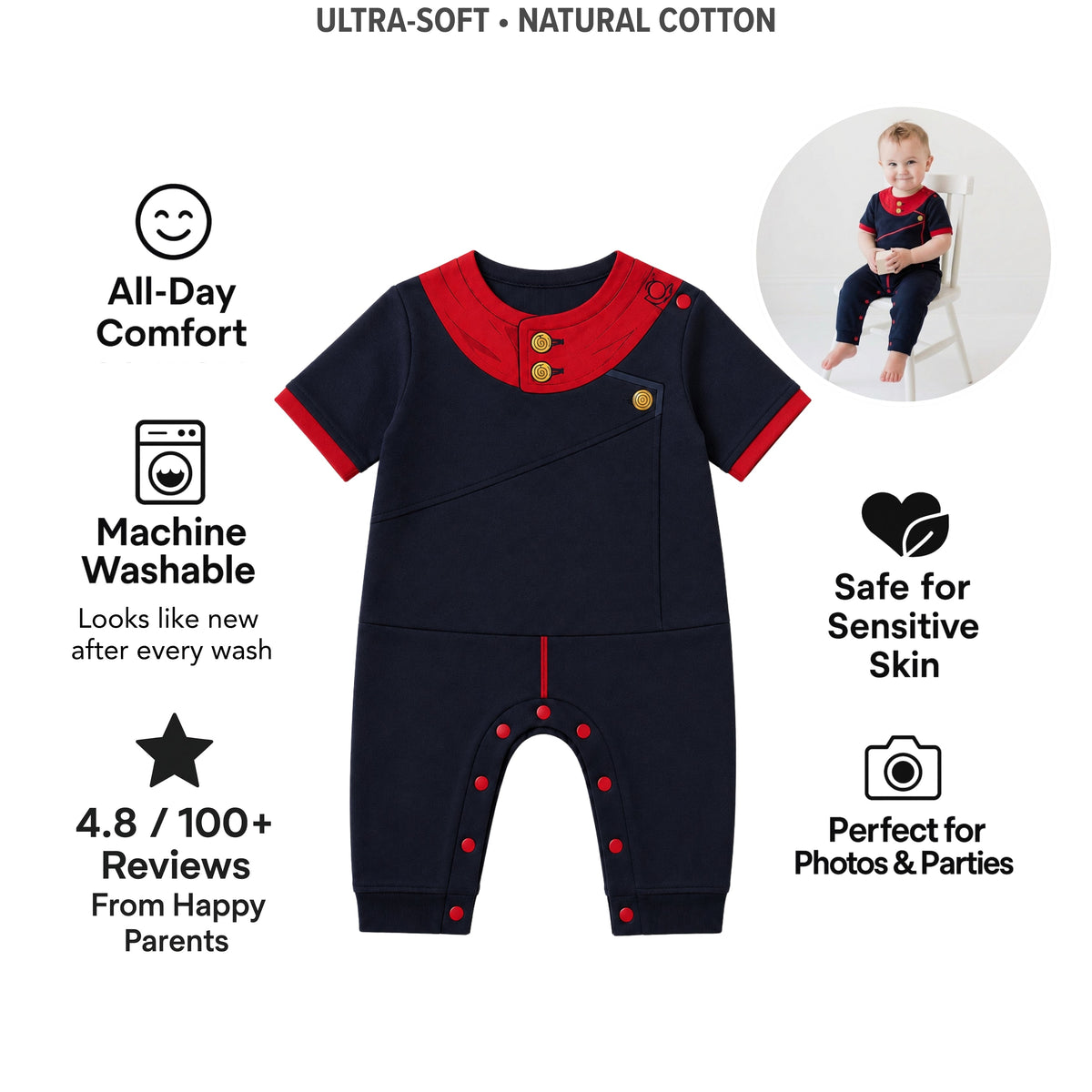 AMA™ Little Itadori Kids Romper