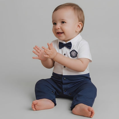AMA™ Little Sailor Gentleman Kids Romper