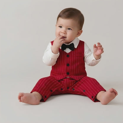 AMA™ Little Red Gentleman Kids Onesie
